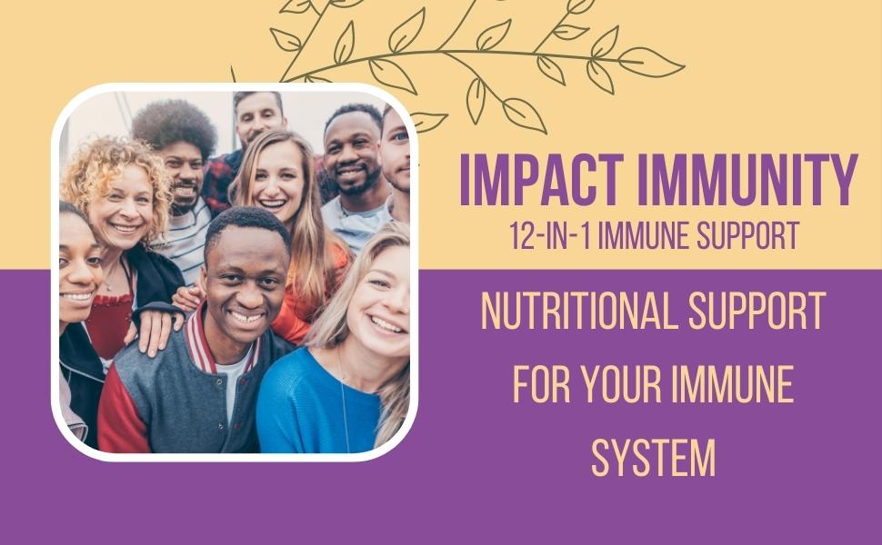 Impact Immunity 12-IN-1 IMMUNE SUPPORT (2 Bottle Pack)