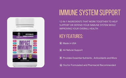 Impact Immunity 12-IN-1 IMMUNE SUPPORT (2 Bottle Pack)