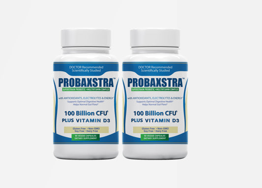 Probaxstra -SuperStrain Probiotic + Multivitamin Complex w/Vitamin D3 (2 Pack)